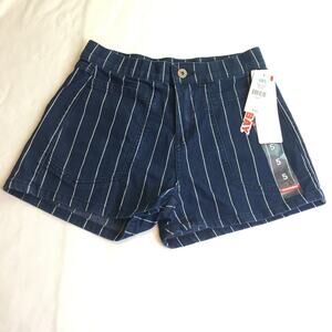 Unionbay Chloe Striped Shorts Blue White Juniors 5